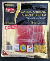 Quantité de sucre dans Jambon Serrano Espagnol 🇪🇸Bodega