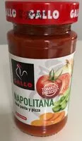 Suhkru kogus sees Salsa Gallo Napolitana