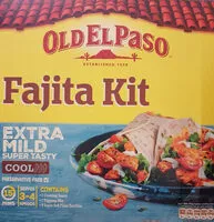 Amount of sugar in Old El Paso Extra Mild Fajita Kit 476G