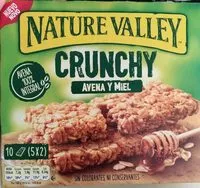 Azúcar y nutrientes en Nature valley