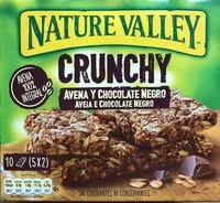 Jumlah gula yang masuk Crunchy avena y chocolate negro