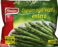 Suhkru kogus sees Espárragos verdes congelados "Findus"