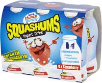Количество сахара в Squashums Strawberry Yoghurt Drinks