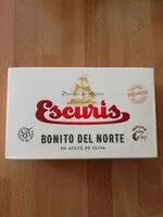 Amount of sugar in Bonito del norte costera aceite de oliva