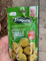 Cantidad de azúcar en Aceitunas sin hueso aliñadas con tomillo
