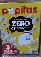 入っている砂糖の量 Popitas zero