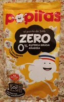 入っている砂糖の量 Palomitas Popitas Zero