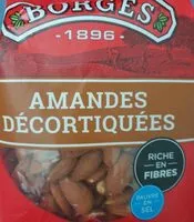 Zuckermenge drin Amandes décortiquées