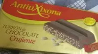 Sokerin määrä sisällä Turrón de chocolate