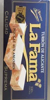 चीनी की मात्रा Turrón de Alicante