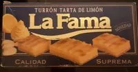 चीनी की मात्रा Turron tarta de limon