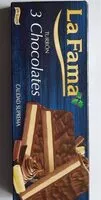 चीनी की मात्रा Turron 3 chocolates