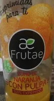 Sucre et nutriments contenus dans Frutae