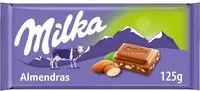 चीनी की मात्रा Chocolate con leche y almendras