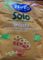 Suhkru kogus sees Snacks zanahorias y maíz