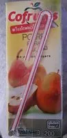 入っている砂糖の量 Cofrutos zumo pera