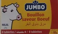 Amount of sugar in Jumbo Bouillon Boeuf Hallal x8