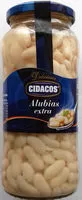Sokerin määrä sisällä Alubias extra CIDACOS