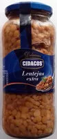 Sokerin määrä sisällä Lentejas