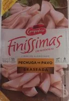 Quantité de sucre dans Finissimas, pechuga de pavo braseada