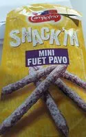 Zuckermenge drin Snack'in mini fuet pavo