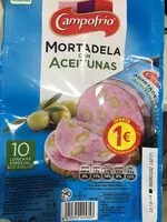 Amount of sugar in Mortadela con aceitunas