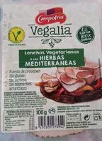 Quantité de sucre dans Vegalia lonchas vegetarianas a las hierbas mediterráneas