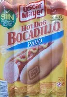 Suhkru kogus sees Hot dog bocadillo pavo