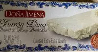 चीनी की मात्रा Turrón Duro