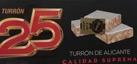 Sucre et nutriments contenus dans Turron 25