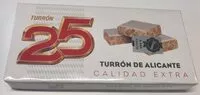 中的糖分和营养成分 Turron 25