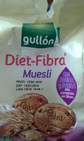 Sucre et nutriments contenus dans Diet fibra