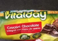 Amount of sugar in Vitalday Crocant Chocolate integral con copos de avena