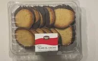 Cantidad de azúcar en Tejas de cacao