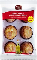 Cantidad de azúcar en Supremas magdalenas elaboradas con aceite de oliva