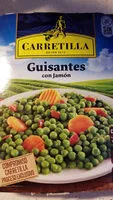 Cantidad de azúcar en Guisantes con jamón