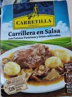 Cantidad de azúcar en Carrillera en salsa