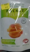 Jumlah gula yang masuk Pocket Fruits Pêche prêt-à-manger