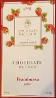 İçindeki şeker miktarı Chocolate blanco con frambuesa y yogur
