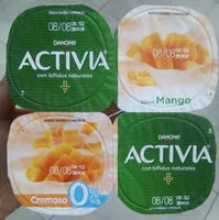 Sokerin määrä sisällä Activia sabor mango