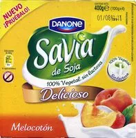 Cantidad de azúcar en Savia de soja melocotón