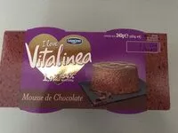 Jumlah gula yang masuk Vitalinea mousse de chocolate
