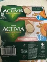 入っている砂糖の量 Activia Quinoa y Semillas de Calabaza
