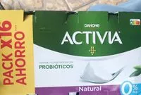 中的糖分和营养成分 Danone activia