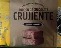 Amount of sugar in Turrón de chocolate crujiente