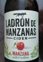 Cantidad de azúcar en Sidra Ladrón de manzanas