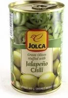 Suhkru kogus sees Aceitunas verdes rellenas de Chile Jalapeño