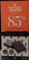 Quantité de sucre dans 85% cacao collection