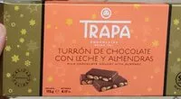 Quantité de sucre dans Turrón de chocolate con leche y almendras