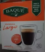 Cantidad de azúcar en Cápsulas café baque